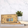 Coussin pour les yeux en coton naturel lavande et juco dans un coffret cadeau - Blue Viper