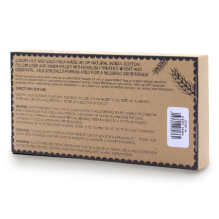 Oreiller pour les yeux en coton naturel lavande et juco dans un coffret cadeau - Sleepy Panda