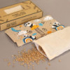 Oreiller pour les yeux en coton naturel lavande et juco dans un coffret cadeau - Sleepy Panda