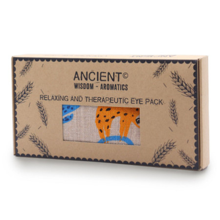 Oreiller pour les yeux en coton naturel lavande et juco dans un coffret cadeau - Lazy Sloth