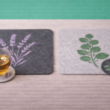 Sets de table et sous-verres en feutre